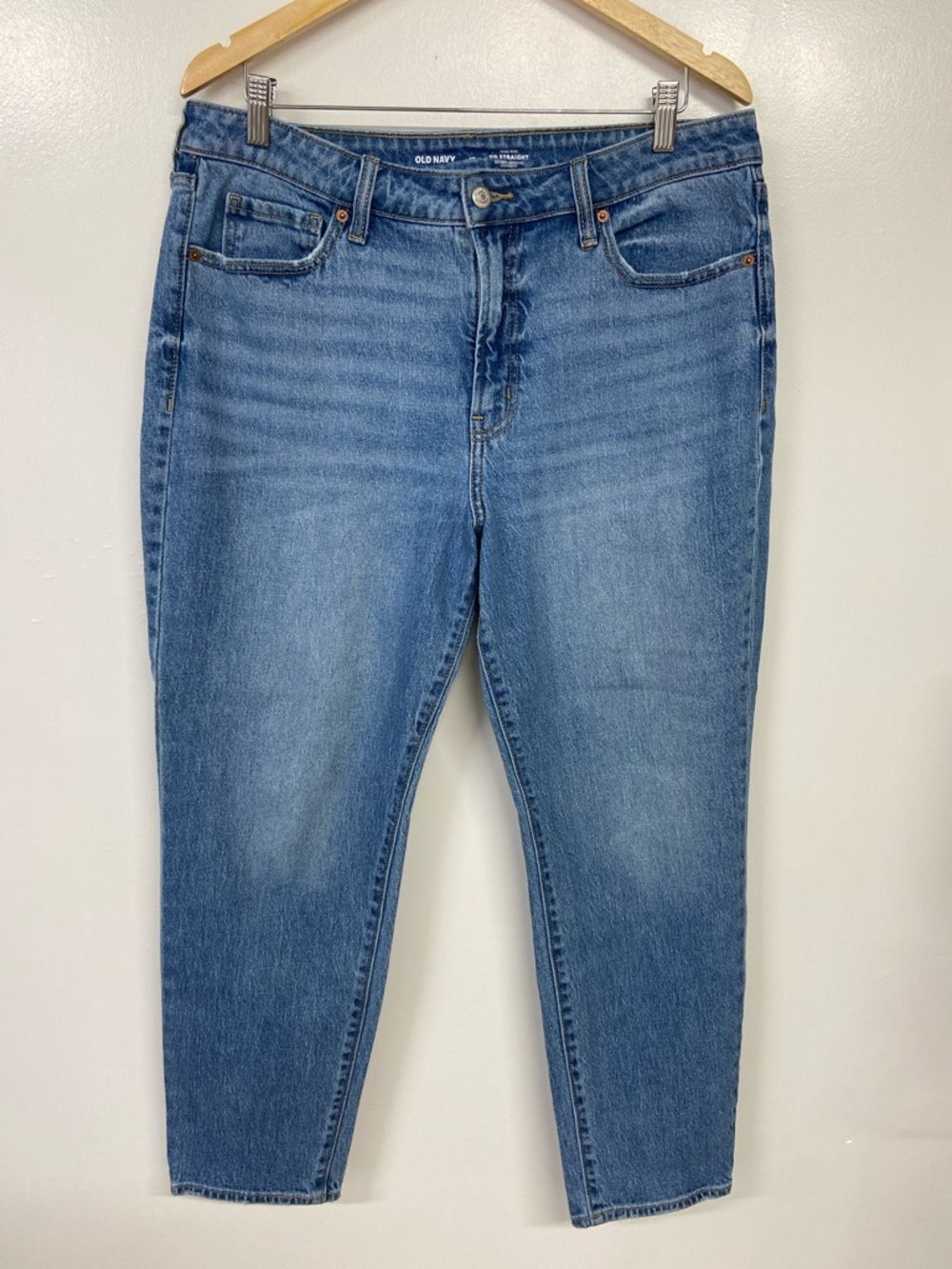 Old Navy High Rise OG Straight Secret Smooth Pockets Size 14